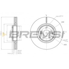 CD7511V BREMSI Гальмівний диск