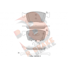 RB2245 R BRAKE КомплеК т гальмівних колодок, дискове гальмо
