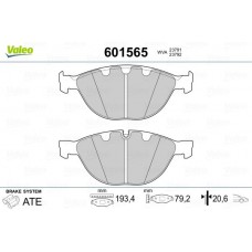 601565 VALEO Комплект гальмівних колодок дисковий гальм
