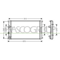 DS958R004 PRASCO Радіатор охолодження двигуна