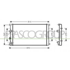 DS958R004 PRASCO Радіатор охолодження двигуна