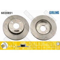 6030891 GIRLING Гальмівний диск