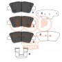 704-07095 IAP QUALITY PARTS Комплект гальмівних колодок дисковий гальм