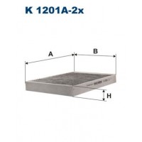 Фільтр повітря у внутрішньому просторі FILTRON K 1201A-2x
