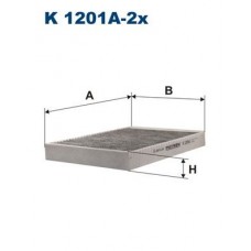 Фільтр повітря у внутрішньому просторі FILTRON K 1201A-2x
