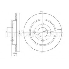 23-0542C METELLI Гальмівний диск