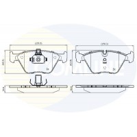 CBP01744 COMLINE КомплеК т гальмівних колодок, дискове гальмо