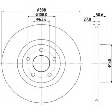 8DD 355 132-291 HELLA Гальмівний диск