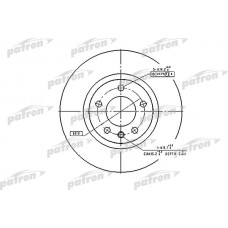 PBD2720 PATRON Гальмівний диск