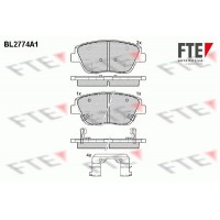 BL2774A1 FTE Комплект гальмівних колодок дисковий гальм