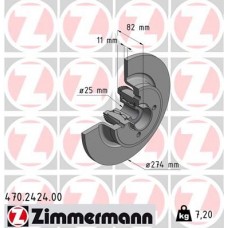 470.2424.00 ZIMMERMANN Гальмівний диск