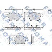 FO 918981 FOMAR Friction КомплеК т гальмівних колодок, дискове гальмо