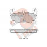 RB1922 R BRAKE КомплеК т гальмівних колодок, дискове гальмо