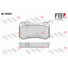 BL1940A2 FTE Комплект гальмівних колодок дисковий гальм