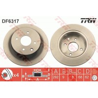 DF6317 TRW Гальмівний диск