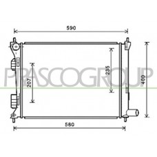 HN202R003 PRASCO Радіатор охолодження двигуна