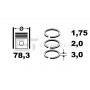 R1007700 ET ENGINETEAM Комплект поршневих кілець