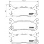 8DB 355 027-491 HELLA КомплеК т гальмівних колодок, дискове гальмо