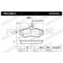 402B0265 RIDEX Комплект гальмівних колодок дисковий гальм