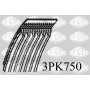 3PK750 SASIC Поліклиновий ремінь