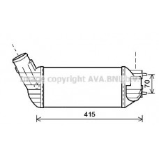 PEA4360 AVA QUALITY COOLING Интеркулер