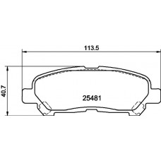 PCP1484 DON Комплект гальмівних колодок дисковий гальм