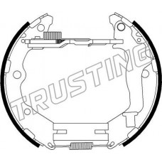 6506 TRUSTING Комплект гальмівних колодок