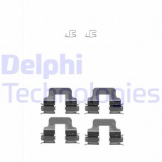LX0342 DELPHI Комплектуючі колодки дискового гальма