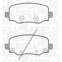 363916060794 MAGNETI MARELLI КомплеК т гальмівних колодок, дискове гальмо