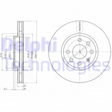 BG3569C DELPHI Гальмівний диск