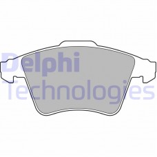 LP3142 DELPHI Комплект гальмівних колодок дисковий гальм