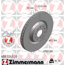 600.3243.20 ZIMMERMANN Гальмівний диск