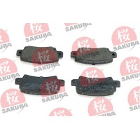601-20-3720 SAKURA Комплект гальмівних колодок дисковий гальм
