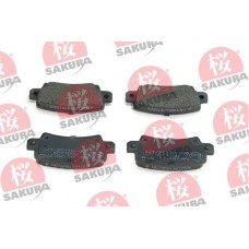 601-20-3720 SAKURA Комплект гальмівних колодок дисковий гальм