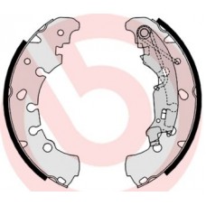 S 23 530 BREMBO Комплект гальмівних колодок