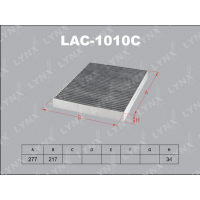 LAC-1010C LYNXauto Фільтр повітря у внутрішньому просторі