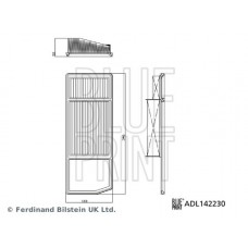 ADL142230 BLUE PRINT Повітряний фільтр