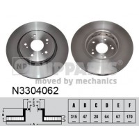 N3304062 NIPPARTS Гальмівний диск