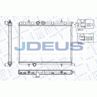 RA0210331 JDEUS Радіатор охолодження двигуна