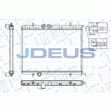 RA0210331 JDEUS Радіатор охолодження двигуна