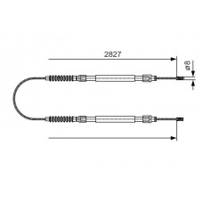 1 987 482 006 BOSCH Тросик, cтояночный тормоз