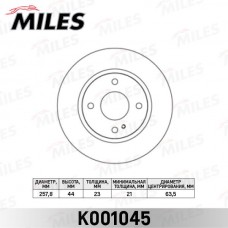 K001045 MILES Гальмівний диск