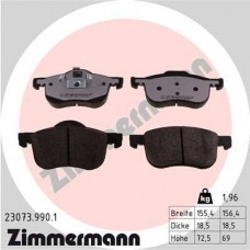 23073.990.1 ZIMMERMANN Комплект гальмівних колодок дисковий гальм