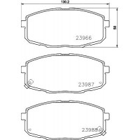 8DB 355 028-091 HELLA PAGID Комплект гальмівних колодок дисковий гальм