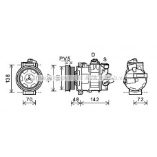 AIAK359 AVA QUALITY COOLING Компресор кондиціонера