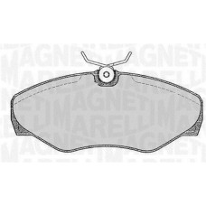 363916060371 MAGNETI MARELLI Комплект гальмівних колодок дисковий гальм
