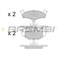 BP2682 BREMSI Комплект гальмівних колодок дисковий гальм