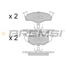 BP2682 BREMSI Комплект гальмівних колодок дисковий гальм