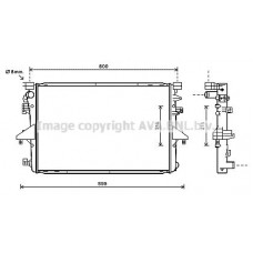 VNA2317 AVA QUALITY COOLING Радіатор охолодження двигуна