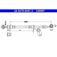 24.5270-0457.3 ATE Гальмівний шланг